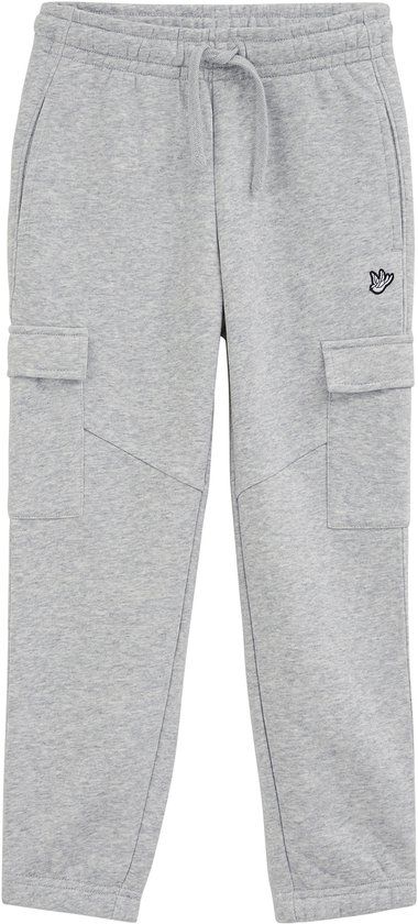 WE Fashion Jongens regular fit joggingsbroek met cargozakken