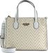 GUESS Silvana Two Compartment Tote White Wit Beige