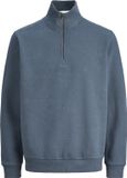 JACK&JONES JJEBRADLEY SWEAT HALF ZIP NOOS Heren Pullover L Polyester/Katoen Turbulence