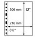Grande Leuchtturm Opbergbladen 1 C - set van 5 transparante bladen met insteekvak A4 formaat - GRANDE