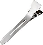 Comair Metalen clips spitsvormig kort 100 stuks - Zwart