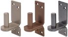 Alberts DURAVIS® plaatduim met DII-haak, parelbeige duplex gecoat RAL 1035, penmaat Ø16 mm, plaat 113 x 40 mm, set van 6
