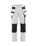 Blåkläder Schildersbroek met 4-weg stretch 1079-1645 - Wit/Donkergrijs - D124