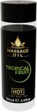 Hot - Tropical fruit 100ml Massage olie - Transparant