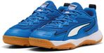 Puma Solarflash 4 Indoorschoenen Junior Blauw Wit