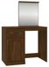 vidaXL Schminktafel met spiegel, bruin, eikenlook, 90x50x132,5 cm