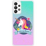 Samsung Bedrukt siliconen hoesje compatibel met Galaxy A33 5G Je suis une licorne