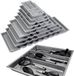ORGA-BOX 2 Multifunctioneel inzetstuk diepte: 461 x breedte: 509 mm zilvergrijs met zeildoekstructuur voor 60 cm Nobilia-laden tot 07/2012