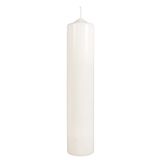 Rayher 3140396 Stompkaars, crème, rond, lengte 30 cm, diameter 6 cm, 100% paraffine, RAL-keurmerk, ronde kaars, doopkaars, communiekaars, blanco kaars voor decoratie en knutselen