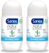 Sanex Deo Roll-on Bamboo Invisible Fresh - 50 ml - 2 pièces