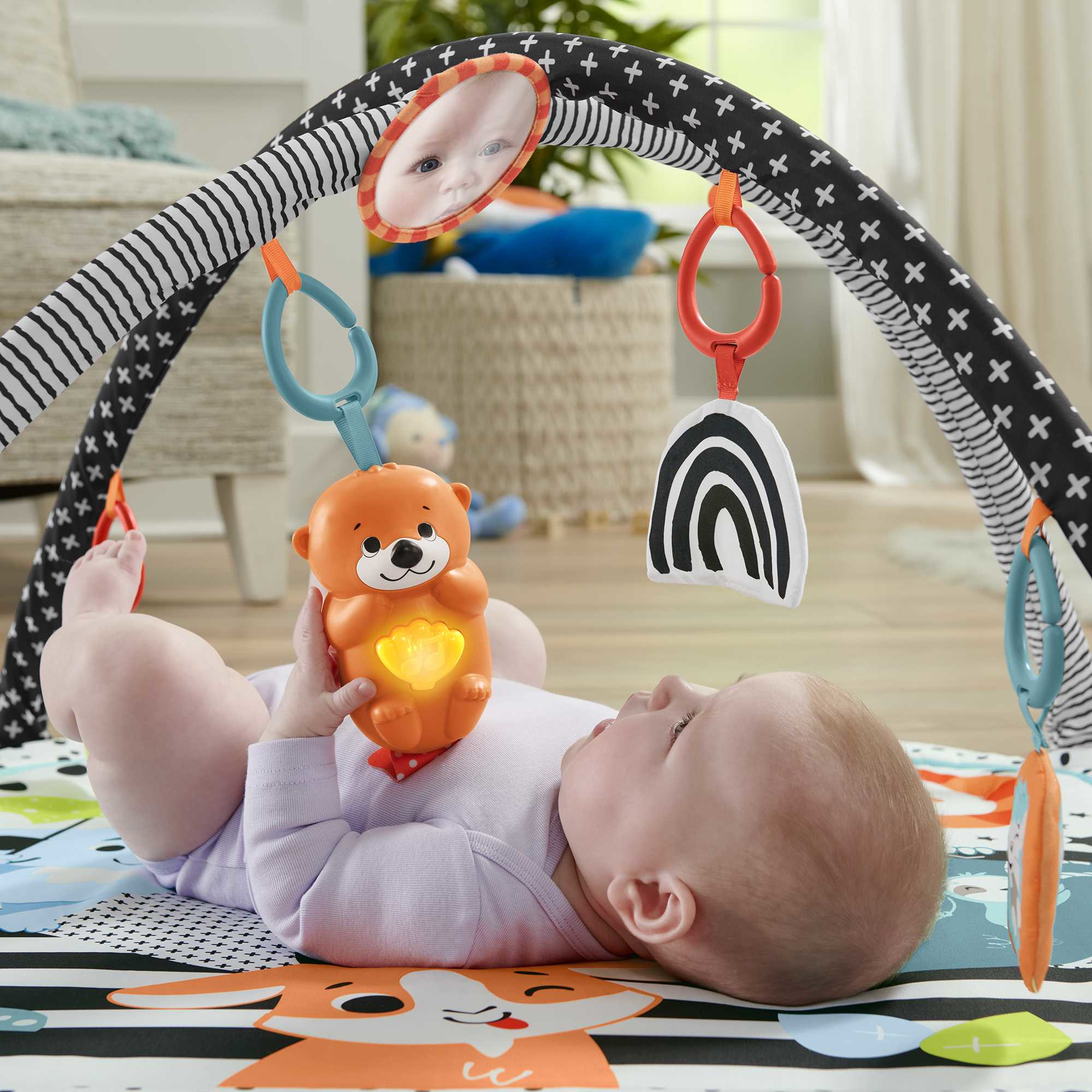 Fisher-Price   3-in-1 Muziek, Glim en Groei Gym