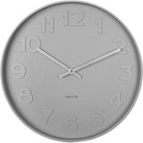 Karlsson Mr. Grey Numbers Wandklok S - Warm Grijs - Grijs
