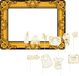Merkloos / Sans marque Babyshower foto prop set met frame - 11-delig - opblaasbare fotolijst - photo booth accessoires