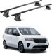 OMAC Porte-bagages de toit en acier pour Nissan Townstar 2021-2026, Tüv/Din 75302:2019, verrouillable, 75 kg, noir