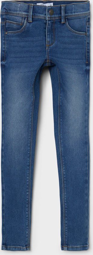 NAME IT NKFPOLLY Skinny Jeans - Girls - Size 134 - Medium Blue Denim