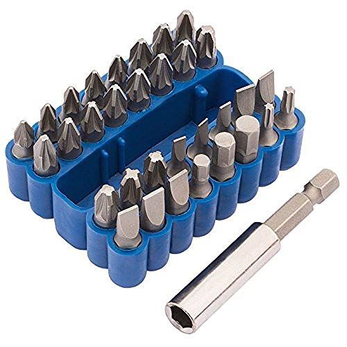 Draper 82386 Schroevendraaier en Magnetische Bit Houder Set (33 stuk) - Zilver