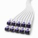 1aTTack.de Cat6a Zeer flexibele LAN-kabel 10x 10m RJ45 10 Gb/s wit