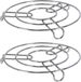 Gerimport Dessous de casseroles - 3x pièces - métal - D19 cm - dessous de casseroles