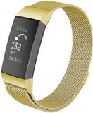 Merkloos / Sans marque Fitbit Charge 3&4 Milanese band - goud - Large