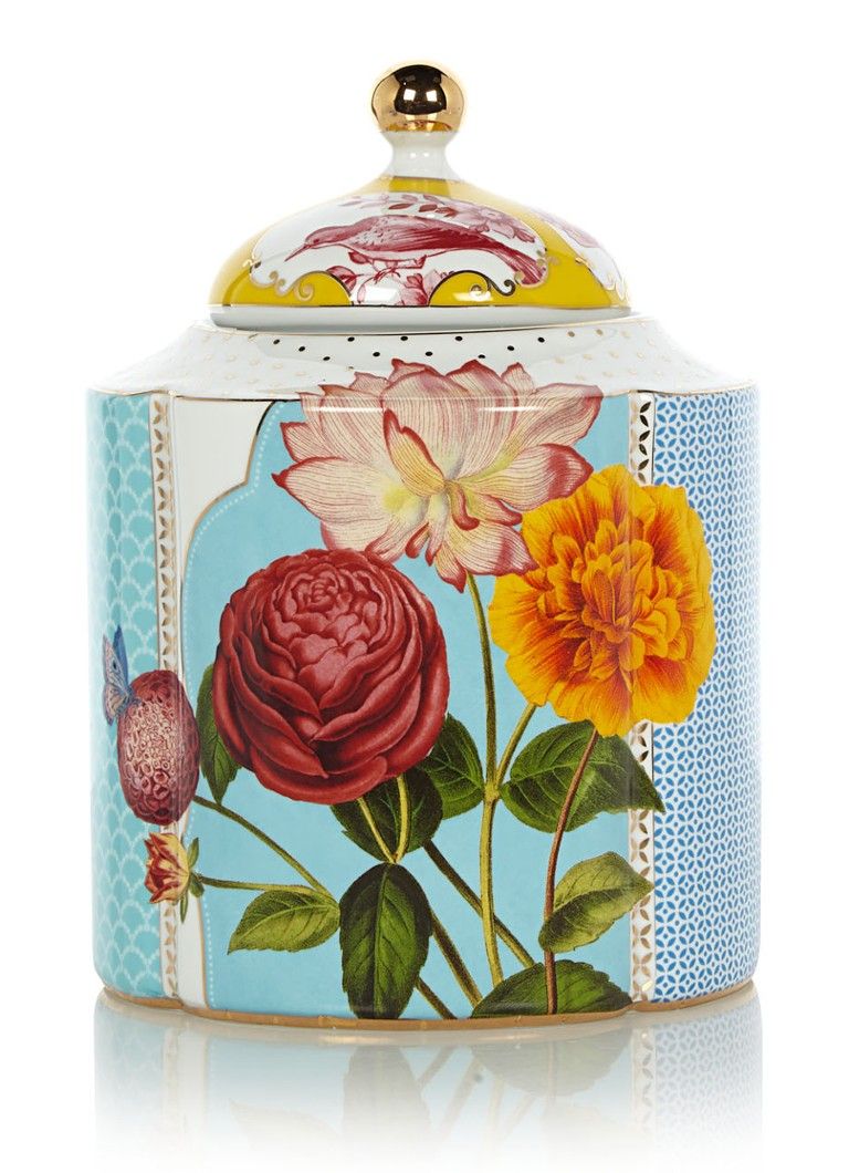 Pip Studio Royal Medium Voorraadpot - 1,9 Liter - Blauw/Groen/Geel