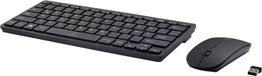 Renkforce RF-KMC-410 Kabellos Tastatur, Maus-Set Deutsch, QWERTZ Schwarz