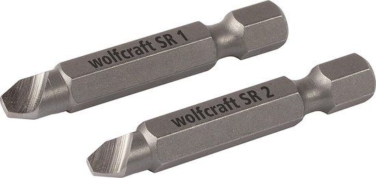 wolfcraft - Schroevenverwijderaarset voor schroeven met defect aandrijfprofiel, 2-delig - 2982000