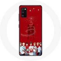 Maniacase Hoesje voor Samsung Galaxy S20 Plus BTS Bangtan Boys Rode Achtergrond Kerstcadeau 2023