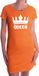 Bellatio Decorations Shoppartners Bv Queen met witte kroon jurk oranje voor dames - Koningsdag - supporters kleding / oranje jurkjes S