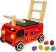 I'm Toy Houten Loopwagen Brandweer - 26 cm hoog