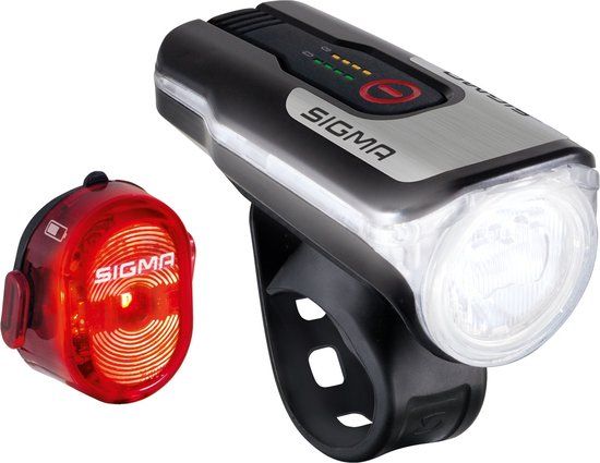 Sigma Aura 80 + Nugget II Set Achterlicht + voorlicht (set) LED - Zwart