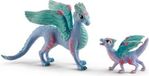 Schleich 70592 Bayala: Dragon avec jeune, set de jeu de figurines