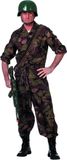 Wilbers Leger Camouflage verkleedpak man - Maat 58