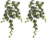 Louis Maes plante artificielle avec feuilles plante suspendue lierre - 2x - vert - 58 cm - plantes grimpantes