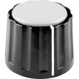 Mentor 332.61 332.61 Bouton rotatif avec marquage de bouton Noir (Ø x h) 20 mm x 15 mm 1 pièce
