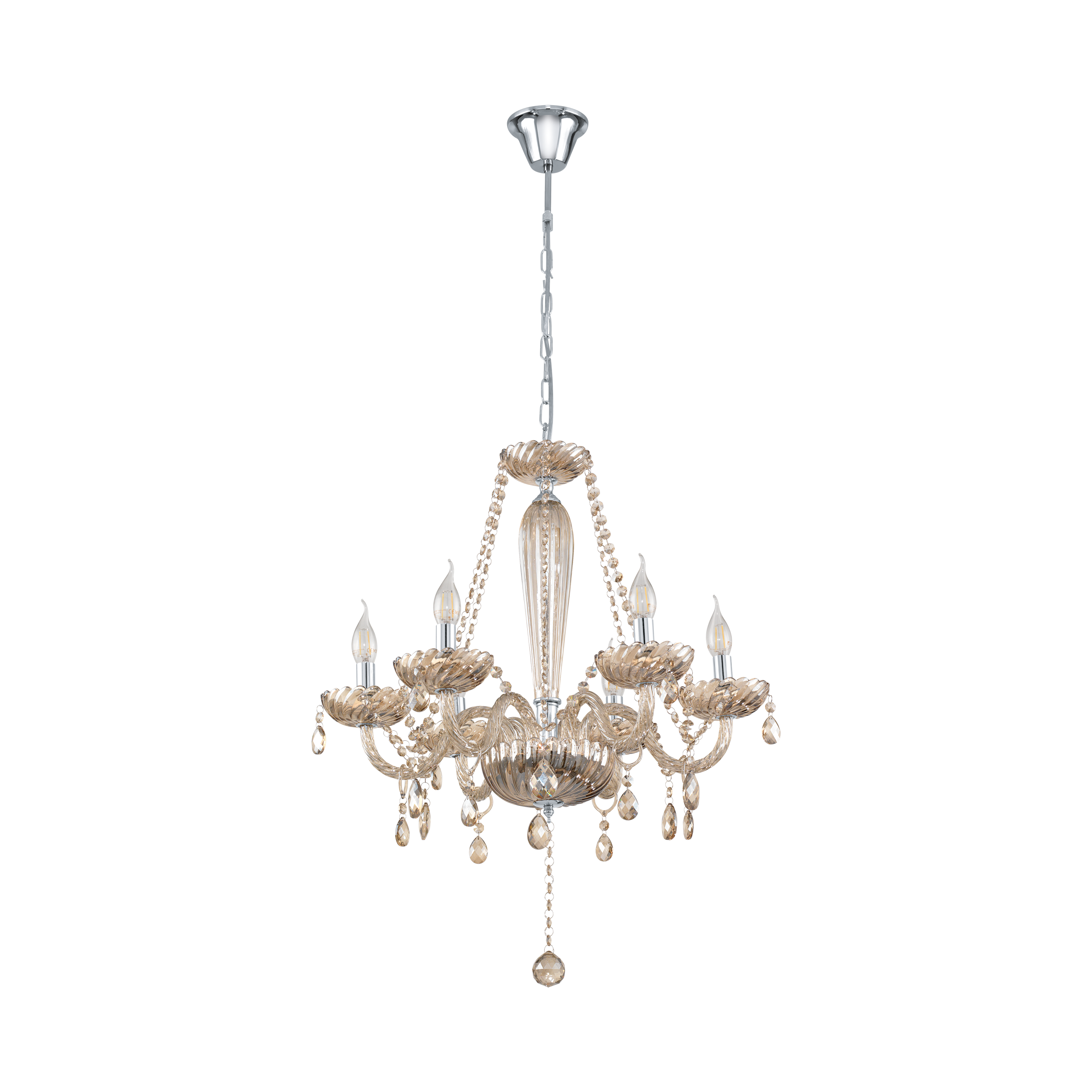 EGLO Basilano Hanglamp - E14 - Ø 72 cm - Grijs