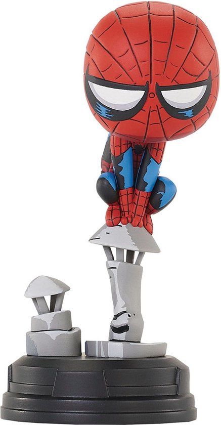 Diamond Select Toys Marvel Animated Spider-Man op Schoorsteen Standbeeld 15cm