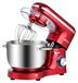 Merkloos Keukenmachine mixer - 6,2 L - 1400 W - Rood