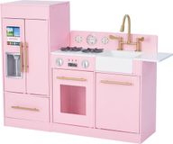 Teamson Kids Groot Modern Houten Speelkeuken - Roze/Goud