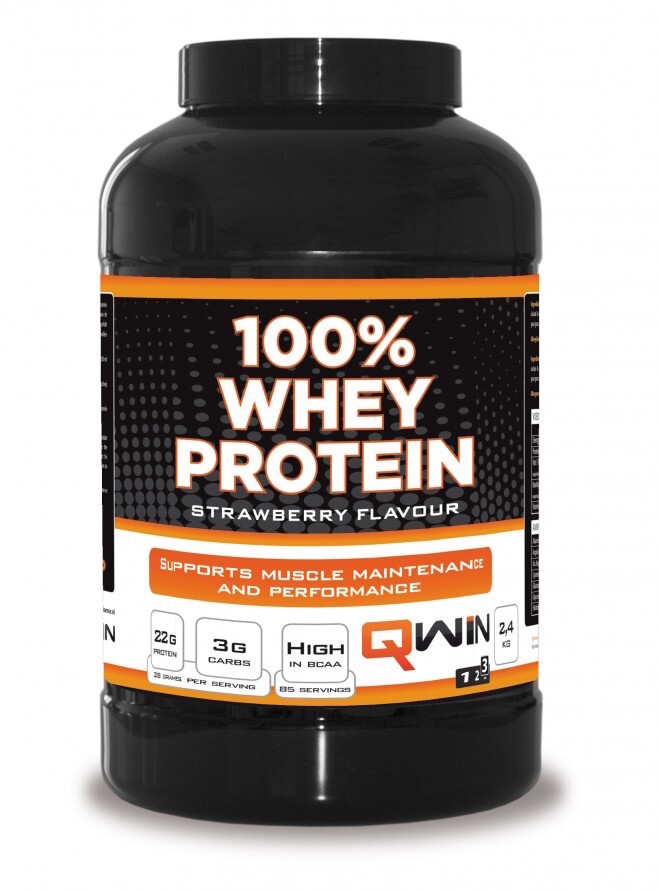 Qwin 100% Whey Protein Strawberry