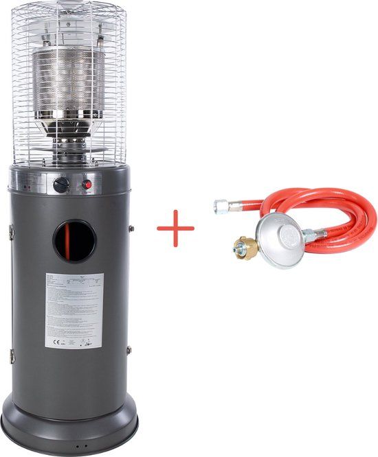 Sunred Propus Lounge Heater - Gas - 10000W - Grey - Standing Model