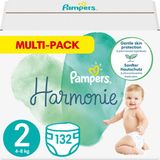 Pampers Harmonie Maat 2 Luiers (4-8 kg) - 132 Stuks