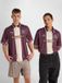 hummel hmlLOOSE FB JERSEY S/S STRIPED Unisex Volwassenen XS VINEYARD WINE