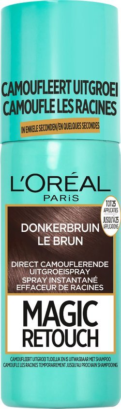 L'Oréal Magic Retouch 2 - Donkerbruin - Uitgroei Camoufleerspray 150ml bruin