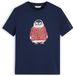 Tommy Hilfiger T-shirt à manches courtes pour femme Coton M Marine/Or/Grenadine/Blanc Automne/Hiver 2026