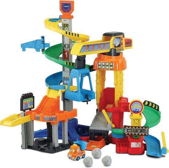 VTech Toet Toet Auto's Mega Bouwplaats - Educatief Speelgoed voor Kinderen vanaf 1 Jaar
