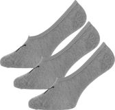 PUMA 3 paar footies sokken - Invisible - Lage katoenen Sneaker sokken - 38 - Grijs