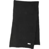 Eisglut Undinel Scarf Made in Germany zachte gebreide sjaal (1 stuk), zwart., Eén maat