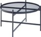 en.casa Salontafel Lier rond Ø61x39,5 cm zwart