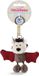 NICI Bat 7cm Talisminis – Knuffel vleermuishanger met sleutelhanger voor lanyard, sleutelhanger, sleutelhanger & sleutelhanger – Tashanger met boodschap