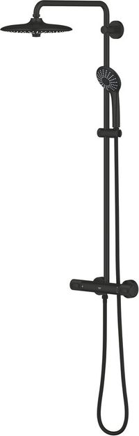 GROHE Vitalio Joy 260 douchesysteem met CoolTouch-thermostaat - Mat Zwart